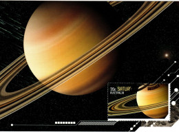 Australia 2015  Our Solar System, Saturn,maximum Card - Maximum Cards