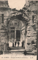 FRANCE - Nimes - Intérieur Du Temple De Diane - A.R - Carte Postale Ancienne - Nîmes