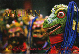 BHUTAN Mask Dancer In Trongsa Friendly Planet  Picture Postcard BHOUTAN - Bután