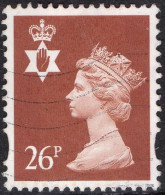 GREAT BRITAIN Northern Ireland 1997 QEII 26p Chestnut Machin SGNI81 FU - Northern Ireland