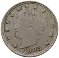 USA NICKEL 1905  #MA 063976 - 1883-1913: Liberty (Liberté)