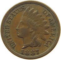 USA CENT 1887 INDIAN HEAD #MA 065148 - 1859-1909: Indian Head