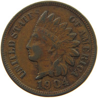 USA CENT 1904 INDIAN HEAD #MA 067856 - 1859-1909: Indian Head