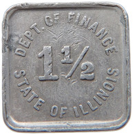 USA 1 1/2 CENT  STATE OF ILLINOIS RETAILERS OCCUPATION TOKEN #MA 067514 - Autres & Non Classés