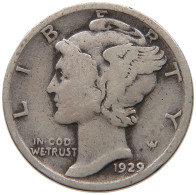 UNITED STATES DIME 1929  #MA 061795 - 1916-1945: Mercury (Mercure)