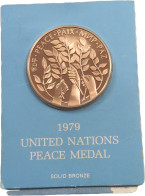 UNITED NATIONS MEDAL 1979 PEACE MEDAL #MA 068912 - Otros – América