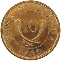 UGANDA 10 CENTS 1966  #MA 101017 - Uganda