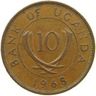 UGANDA 10 CENTS 1968  #MA 066948 - Oeganda