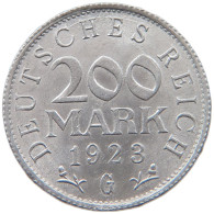 WEIMARER REPUBLIK 200 MARK 1923 G  #MA 098799 - 200 & 500 Mark