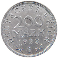 WEIMARER REPUBLIK 200 MARK 1923 G  #MA 098781 - 200 & 500 Mark