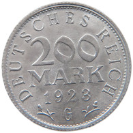 WEIMARER REPUBLIK 200 MARK 1923 G  #MA 098778 - 200 & 500 Mark