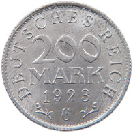 WEIMARER REPUBLIK 200 MARK 1923 G  #MA 098789 - 200 & 500 Mark