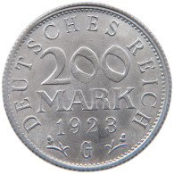 WEIMARER REPUBLIK 200 MARK 1923 G  #MA 098791 - 200 & 500 Mark