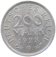 WEIMARER REPUBLIK 200 MARK 1923 G  #MA 098792 - 200 & 500 Mark