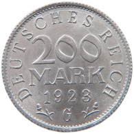 WEIMARER REPUBLIK 200 MARK 1923 G  #MA 098786 - 200 & 500 Mark