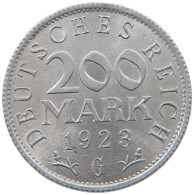 WEIMARER REPUBLIK 200 MARK 1923 G  #MA 098773 - 200 & 500 Mark