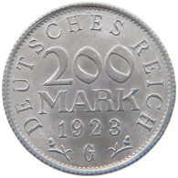 WEIMARER REPUBLIK 200 MARK 1923 G  #MA 098769 - 200 & 500 Mark