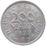 WEIMARER REPUBLIK 200 MARK 1923 G  #MA 098770 - 200 & 500 Mark