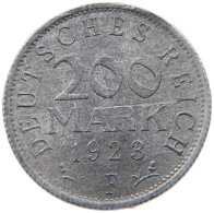 WEIMARER REPUBLIK 200 MARK 1923 F  #MA 098800 - 200 & 500 Mark