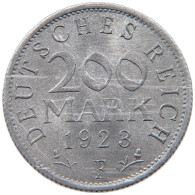 WEIMARER REPUBLIK 200 MARK 1923 F  #MA 098775 - 200 & 500 Mark