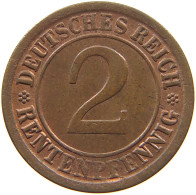 WEIMARER REPUBLIK 2 RENTENPFENNIG 1924 A  #MA 022576 - 2 Rentenpfennig & 2 Reichspfennig