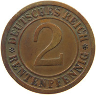 WEIMARER REPUBLIK 2 RENTENPFENNIG 1923 A  #MA 100050 - 2 Rentenpfennig & 2 Reichspfennig