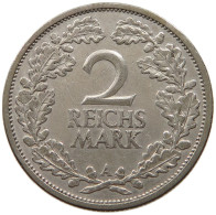 WEIMARER REPUBLIK 2 MARK 1926 A WEIMAR, 2 MARK 1926 A, J. 320 #MA 001519 - 2 Reichsmark