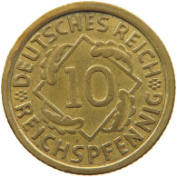 WEIMARER REPUBLIK 10 PFENNIG 1935 G  #MA 098927 - 10 Renten- & 10 Reichspfennig