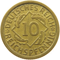 WEIMARER REPUBLIK 10 PFENNIG 1935 E  #MA 098942 - 10 Renten- & 10 Reichspfennig