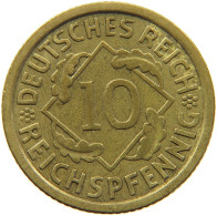 WEIMARER REPUBLIK 10 PFENNIG 1934 A  #MA 098937 - 10 Renten- & 10 Reichspfennig