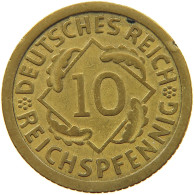 WEIMARER REPUBLIK 10 PFENNIG 1930 F  #MA 098934 - 10 Rentenpfennig & 10 Reichspfennig