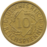 WEIMARER REPUBLIK 10 PFENNIG 1930 A  #MA 098929 - 10 Renten- & 10 Reichspfennig