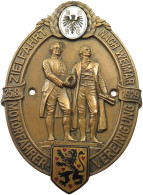 WEIMAR MEDAILLE 1929 EINSEITIGE BRONZEPLAKETTE 1929 (G. BREHMER). ZIELFAHRT NACH WEIMAR DES ADAC #MA 012904 - Autres & Non Classés