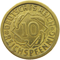 WEIMARER REPUBLIK 10 PFENNIG 1924 E  #MA 098938 - 10 Renten- & 10 Reichspfennig