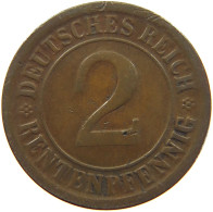 WEIMAR 2 PFENNIG 1924 A  #MA 068146 - 2 Rentenpfennig & 2 Reichspfennig