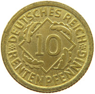 WEIMAR 10 PFENNIG 1923 A  #MA 011968 - 10 Rentenpfennig & 10 Reichspfennig