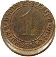 WEIMAR 1 PFENNIG 1931 A 1 PFG. FEHLPRÄGUNG - 1931 A #MA 000302 - 1 Renten- & 1 Reichspfennig