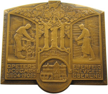 WUPPERTAL MEDAILLE 1906 D. PETERS 7 Z. WIDMUNG DER FIRMENGESCHICHTE UND TEILNAHMEN AN WELTAUSSTELLUNGEN #MA 012893 - Other & Unclassified