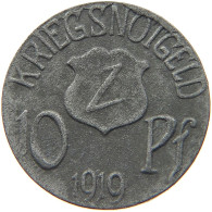 WOLFACH 10 PFENNIG 1919  #MA 103070 - Autres & Non Classés