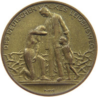 WEIMARER REPUBLIK MEDAILLE 1923 INFLATION DES DEUTSCHEN VOLKES LEIDENSWEG #MA 023946 - Sonstige & Ohne Zuordnung