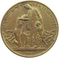 WEIMARER REPUBLIK MEDAILLE 1923 INFLATION DES DEUTSCHEN VOLKES LEIDENSWEG #MA 023908 - Sonstige & Ohne Zuordnung