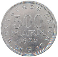 WEIMARER REPUBLIK 500 MARK 1923 G  #MA 098606 - 200 & 500 Mark