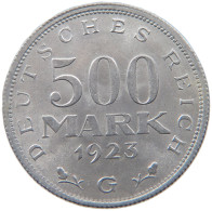 WEIMARER REPUBLIK 500 MARK 1923 G  #MA 098589 - 200 & 500 Mark