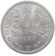 WEIMARER REPUBLIK 500 MARK 1923 F  #MA 098614 - 200 & 500 Mark