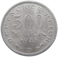 WEIMARER REPUBLIK 500 MARK 1923 F  #MA 098602 - 200 & 500 Mark