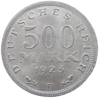 WEIMARER REPUBLIK 500 MARK 1923 F  #MA 098604 - 200 & 500 Mark