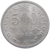 WEIMARER REPUBLIK 500 MARK 1923 F  #MA 098598 - 200 & 500 Mark