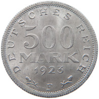 WEIMARER REPUBLIK 500 MARK 1923 F  #MA 098600 - 200 & 500 Mark