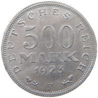 WEIMARER REPUBLIK 500 MARK 1923 F  #MA 098594 - 200 & 500 Mark