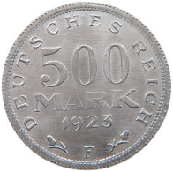 WEIMARER REPUBLIK 500 MARK 1923 F  #MA 098588 - 200 & 500 Mark